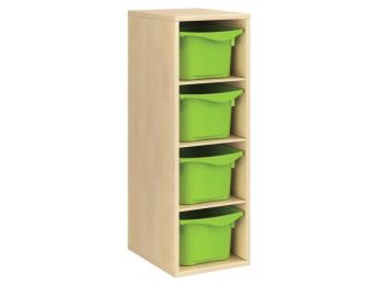 MÖBELSTÜCK MIT MELAMINBESCHICHTUNG H: 102 cm - L: 36 cm 4 Behälter - 3...