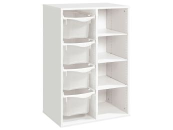 MÖBELSTÜCK MIT MELAMINBESCHICHTUNG H: 102 cm - L: 70,5 cm 4 Behälter auf...