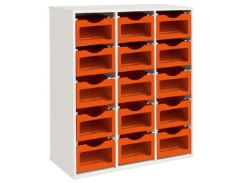 MÖBELSTÜCK MIT MELAMINBESCHICHTUNG H: 118 cm - L: 105 cm SET Stopperschienen...