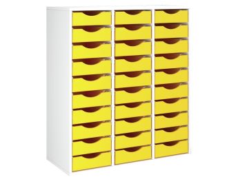 MÖBELSTÜCK MIT MELAMINBESCHICHTUNG H: 118 cm - L: 105 cm SET Stopperschienen...
