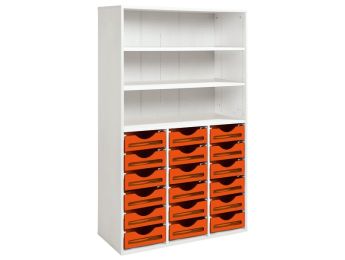 MÖBELSTÜCK MIT MELAMINBESCHICHTUNG H: 162 cm - L: 105 cm 18 Behälter - 3...