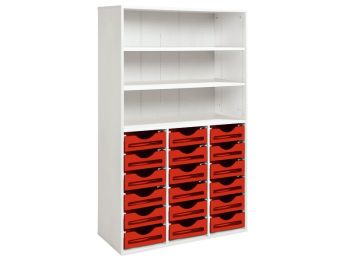 MÖBELSTÜCK MIT MELAMINBESCHICHTUNG H: 162 cm - L: 105 cm 18 Behälter - 3...