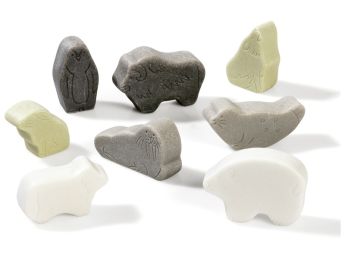 MINI-WERELD VAN STEEN Pooldieren