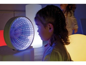 SPECCHIO LUMINOSO INFINITO Ø 23 cm