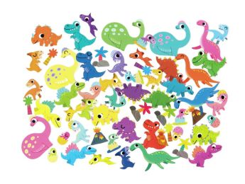 GOMMETTES THÉMATIQUES ULTRA GÉANTES Dinosaures