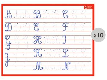 WRITING BOARD MAXI PACK Cursive capital letters