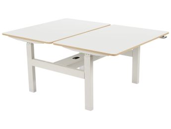 TABLE RÉGLABLE À MANIVELLE Double plateau L: 120 cm