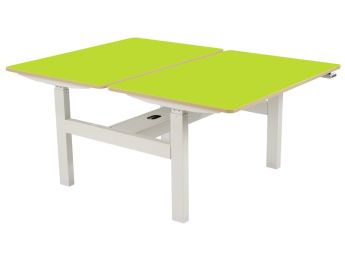 TABLE RÉGLABLE À MANIVELLE Double plateau L: 120 cm