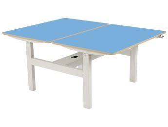 TABLE RÉGLABLE À MANIVELLE Double plateau L: 120 cm