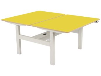 TABLE RÉGLABLE À MANIVELLE Double plateau L: 120 cm