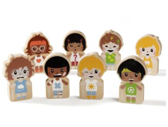 MAXI-SET HOLZFIGUREN EMOTEAM