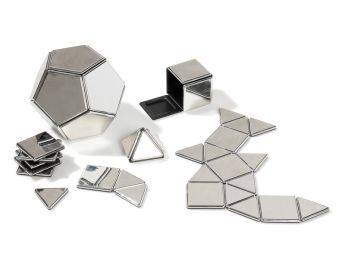 CONSTRUCTION MAGNÉTIQUE Polydron Miroir 48 pièces