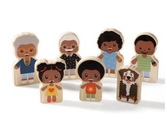 MAXI-SET 7 HOLZFIGUREN Familie Laforet
