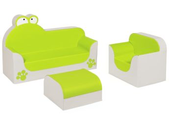 SET FAUTEUILS Club De kleine zithoek Kikker
