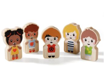 MAXI-SET 5 HOLZFIGUREN Kinder Nr. 1
