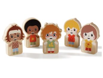 MAXI-SET 5 HOLZFIGUREN Kinder Nr. 2