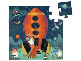 PUZZEL VAN 16 STUKKEN Ruimteschip