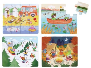 COFFRET PUZZLES ÉVOLUTIFS Les vacances