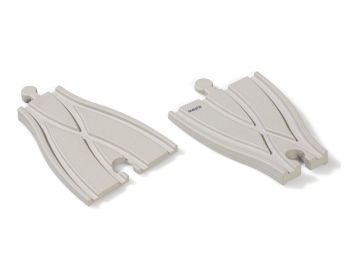 2 SCHIENEN/STRASSEN-ADAPTER FÜR FLEXIBLE RENNSTRECKE AUS KAUTSCHUK
