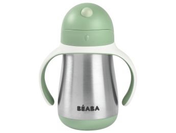TASSE MIT STROHHALM Edelstahl