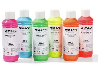 GOUACHE FLUO 6 x 250 ml