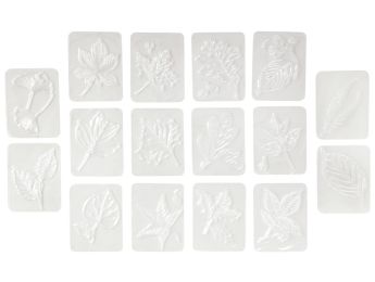 PLAQUES À EMBOSSER Feuilles d'arbre