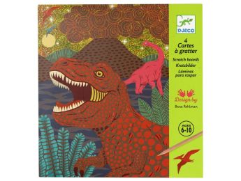 CARTES À GRATTER Dinosaures