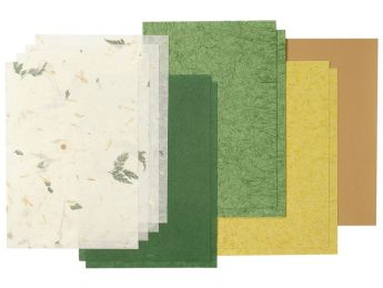 PAPIERBLÄTTER Getrocknete und gepresste Blumen