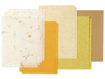PAPIERBLÄTTER Getrocknete und gepresste Blumen