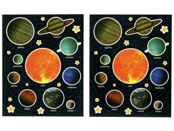 GOMMETTES THÉMATIQUES Système solaire