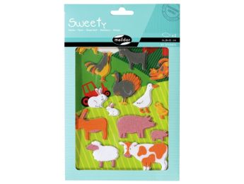 GOMMETTES EN FEUTRINE Ferme