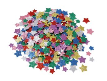 GOMMETTES EN MOUSSE PAILLETÉE Étoiles