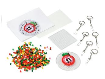 KIT CRÉATIF PERLES À REPASSER Porte-clés fruits