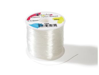 ELASTISCHER NYLONFADEN 50 m Ø 0,5 mm