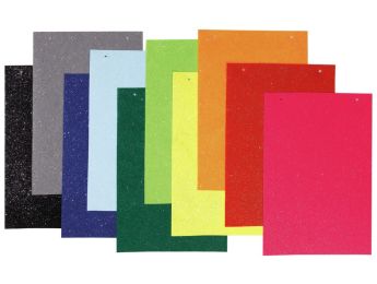 FEUILLES DE FEUTRINE ADHÉSIVES Pailletée