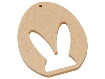 SUPPORT PLAT À DÉCORER Œuf/lapin