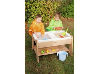 TABLE D'ACTIVITÉS À EAU ET À SABLE Éléments Avec accessoires