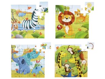 Progressive Puzzles Wilde Tiere