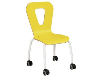 SEDIA A SCOCCA MIA 4 gambe con ruote T3 - A: 35 cm