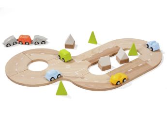 CIRCUIT RÉVERSIBLE TRAIN/ROUTE Classique avec véhicules