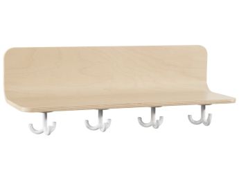 WANDREGAL MIT 4 DREIFACHHAKEN Curvy