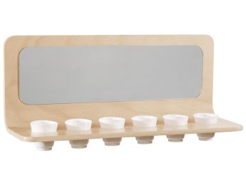 WANDREGAL BECHERHALTER UND SPIEGEL Curvy Mit 6 Bechern