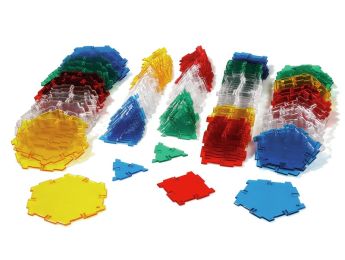 JEU DE CONSTRUCTION TRANSLUCIDE Polydron crystal 184 pièces