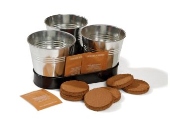 PLATEAU TRIO POTS ZINC - AROMATES BIO