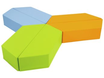 SET TRAPEZIUMPOEFS De ontspanningspool