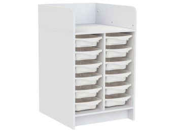 MEUBLE À LANGER KAZÉO 70 cm 12 stop-bacs simple