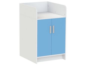 MEUBLE À LANGER KAZÉO 70 cm avec 6 étagères et 2 portes
