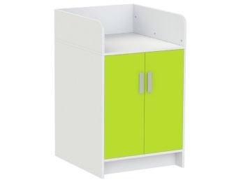 MEUBLE À LANGER KAZÉO 70 cm avec 6 étagères et 2 portes