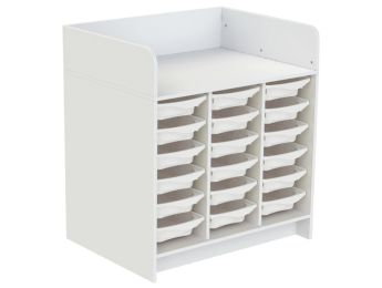MEUBLE À LANGER KAZÉO 104 cm 18 stop-bacs