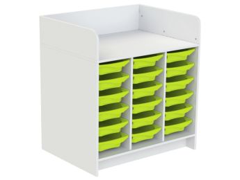 MEUBLE À LANGER KAZÉO 104 cm 18 stop-bacs
